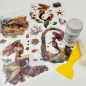 Preview: Mermaid Set 6, 5-teilig Rub On Aufkleber + Glittereffekt Creme