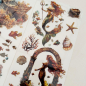 Preview: Mermaid Set 6, 5-teilig Rub On Aufkleber + Glittereffekt Creme