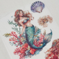 Preview: Mermaid Set 1, 4-teilig Rub On Aufkleber + Glittereffekt Creme