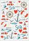 Preview: 3D-Rub On Aufkleber - Sea Life - RB3-034