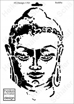 Schablone-Stencil A4 036-1701 Buddha