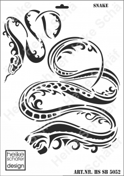 Schablone-Stencil A3 314-5052 Snake- Schlange