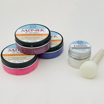 Satiniercreme Set Lila-Pink-Beere, 5-teilig