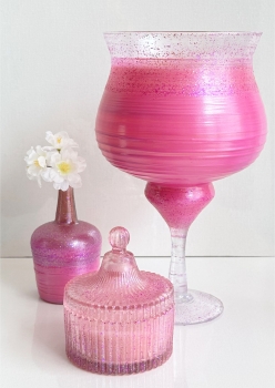 Struktur Creme Zart Pink + Glitter Effekt Creme Rainbow Pink je 90g