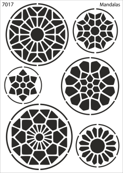Satiniercreme Set Neon Mandalas- in Grün-Gelb, 5.teilig - Kopie