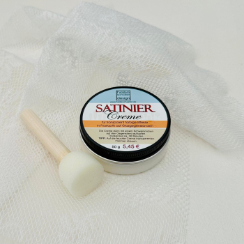 Satiniercreme Set Spitzendesign, 3-teilig