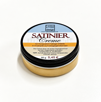 Satiniercreme in der Farbe Gold- 50g