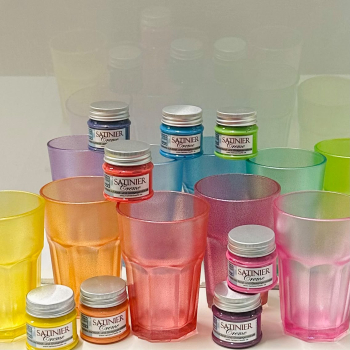 Satiniercreme Set Gelb-Rot-Türkis..., 8-teilig
