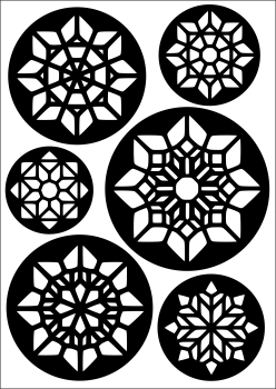 Preview: Satiniercreme Set Neon Mandalas- in Pink-Orange, 5.teilig