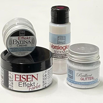 Eiseneffekt Glitzer Set  4.teilig