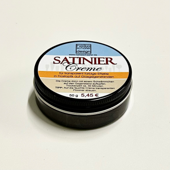 Satiniercreme in der Farbe Halloween Schwarz - 50g