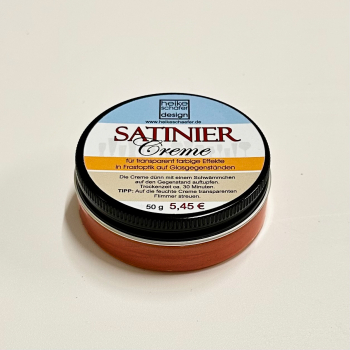 Satiniercreme in der Farbe Halloween Orange - 50g