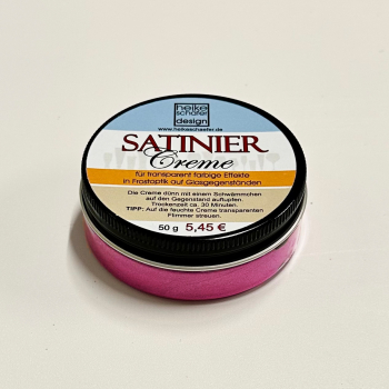 Satiniercreme in der Farbe Halloween Pink - 50g