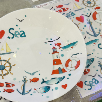 Preview: 3D-Rub On Aufkleber - Sea Life - RB3-034