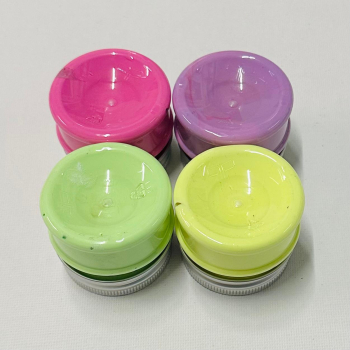 Neon Textilfarben Set 4.teilig, Gelb - Grün