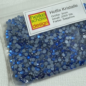 2000 Stk-Sapphire 3mm Bügel Kristalle