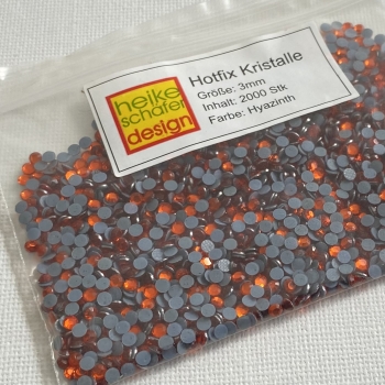 Preview: 2000 Stk-Hyazinth 3mm Bügel Kristalle