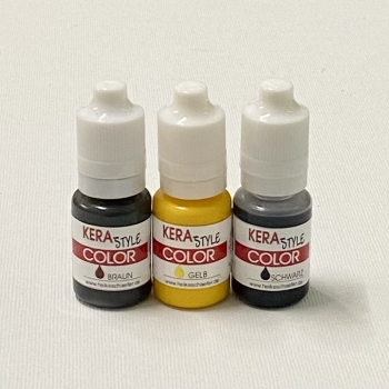 Preview: KERA- Style Set 4-teilig in Braun-Gelb