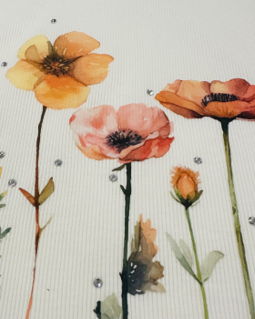 Motivtransfer, Bügelmotiv in A4 - Blumen Aquarell - BTR-003