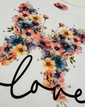 Preview: Motivtransfer, Bügelmotiv in A4 - Blumen Schmetterling - BTR-002