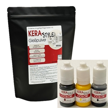 KERA- Style Set 4-teilig in Braun-Gelb