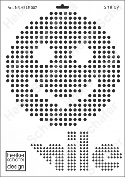 Schablone-Stencil A3 351-LE 007 Smile