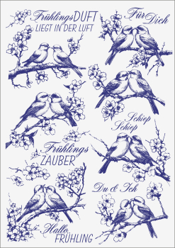 3D-Rub On Aufkleber - Frühlingsduft - RB3-052