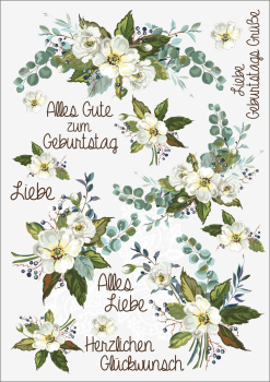 3D-Rub On Aufkleber - Alles Gute - RB3-055