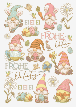 3D-Rub On Aufkleber - Oster Wichtel 2 - RB3-061