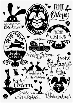 3D-Rub On Aufkleber - Ostersprüche - RB3-068