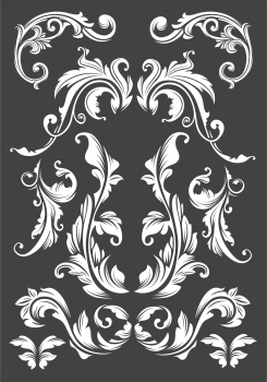 3D-Rub On Aufkleber - Ornament 2 - RB3-075