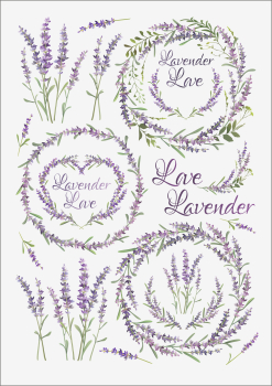 3D-Rub On Aufkleber - Lavender - RB3-107