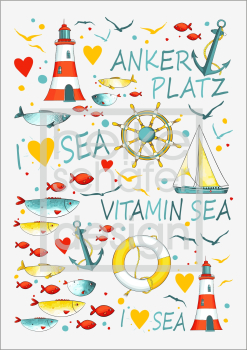 3D-Rub On Aufkleber - Vitamin Sea 2 - RB3-149