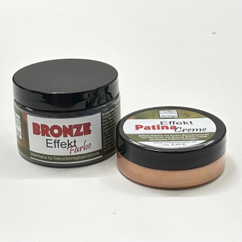 Preview: Bronze Effekt Set mit Kupfer Patina, 2-teilig