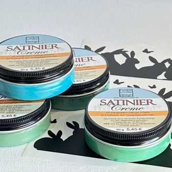 Satiniercreme Set, 5-teilig, Türkis-Grün