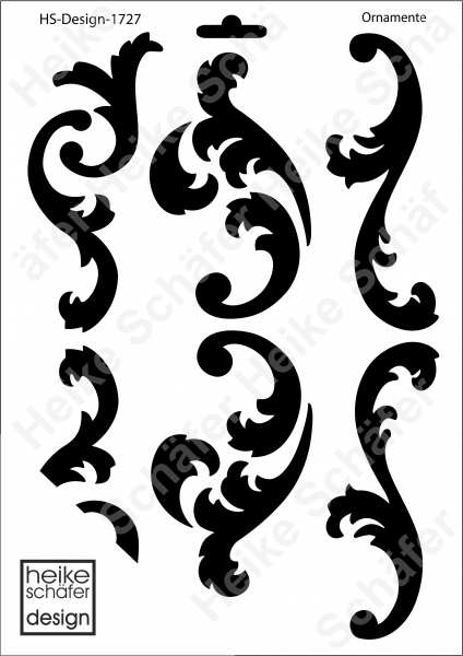 Schablone-Stencil A4 162-1727 Ornamente