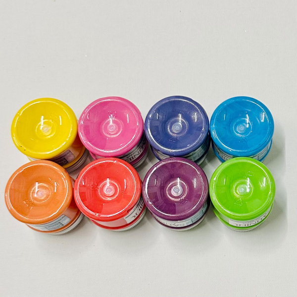 Satiniercreme Set Gelb-Rot-Türkis..., 8-teilig