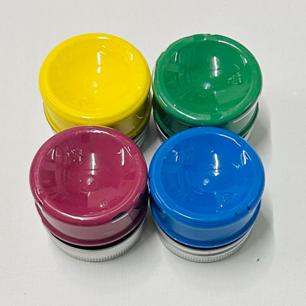 Textilfarben Set 4.teilig, Magenta - Gelb