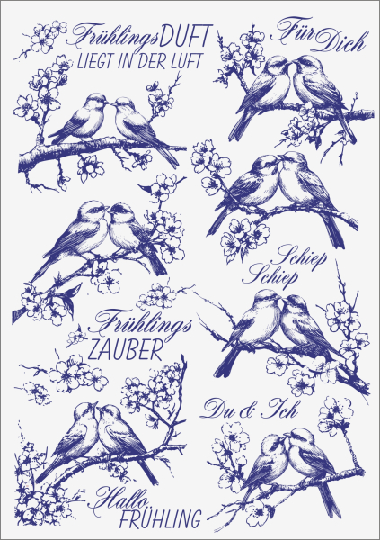 3D-Rub On Aufkleber - Frühlingsduft - RB3-052