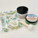 Icy Pearls + Satinier Creme Salbei + Rubon, Set 4-teilig