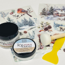 Rub Ons mit Icy Pearls, Set Eisbär + Eichhörnchen, 6-teilig