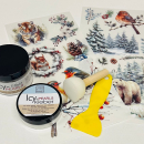 10.12.25 - Rub Ons mit Icy Pearls, Set Eisbär + Tiger, 6-teilig