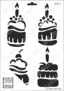 Schablone-Stencil A4 122-1201 Muffins