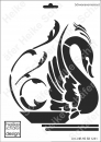 Schablone-Stencil A4 123-1231 Schwanenornament
