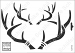 Schablone-Stencil A4 017-1289 Geweihe