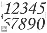 Schablone-Stencil A4 184-1340 Zahlen