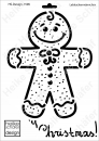 Schablone-Stencil A4 198-1596 Lebkuchenmännchen