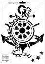 Schablone-Stencil A4 214-1688 Ankermotiv