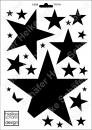 Schablone-Stencil A4 033-1694 Sterne