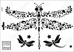 Schablone-Stencil A4 169-1728 Libelle
